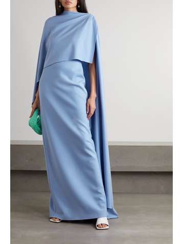 ROKSANDA Robe du soir en jersey de laine à drapé Demetria