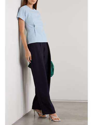 EMILIA WICKSTEAD Reed crepe peplum top