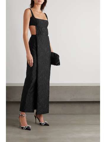 EMILIA WICKSTEAD Dasha cutout cloqué gown