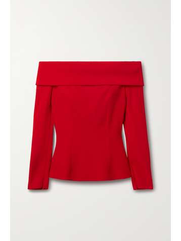 EMILIA WICKSTEAD Sedona off-the-shoulder cloqué top