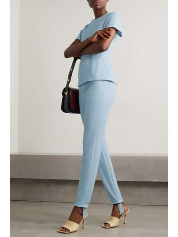 EMILIA WICKSTEAD Madge stretch-crepe straight-leg stirrup pants