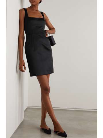 EMILIA WICKSTEAD Salma duchesse-satin mini dress