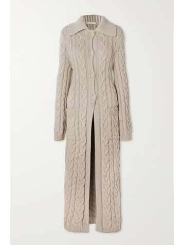 BROCK COLLECTION Taniya cable-knit cashmere and wool-blend cardigan
