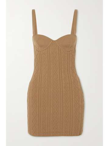 ZEYNEP ARCAY Stretch cable-knit mini dress