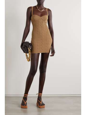 ZEYNEP ARCAY Stretch cable-knit mini dress