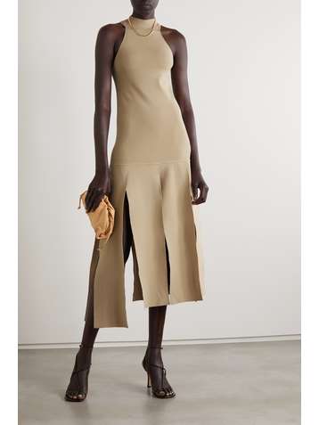 ZEYNEP ARCAY Asymmetric stretch-knit midi dress