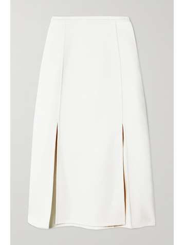 MICHAEL KORS COLLECTION Brushed wool-felt midi skirt