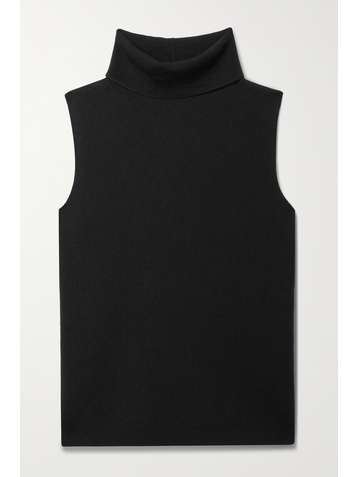 LAFAYETTE 148 Pull sans manches à col roulé en cachemire mélangé