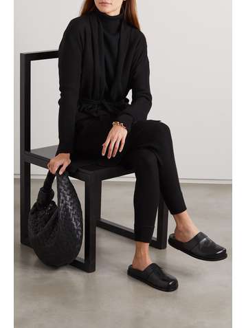 LAFAYETTE 148 Cardigan en laine et cachemire mélangés à ceinture