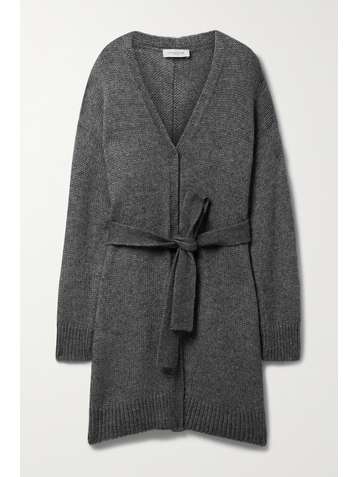 LAFAYETTE 148 Cardigan en alpaga et soie mélangés à ceinture