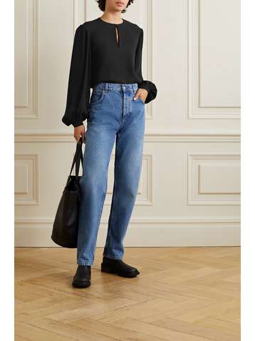LAFAYETTE 148 Layton Bluse aus Crêpe de Chine aus Seide
