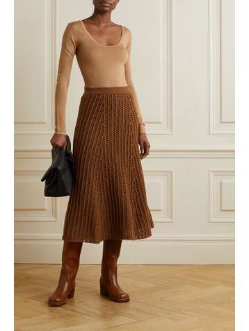 GABRIELA HEARST Emily cashmere and silk-blend bodysuit