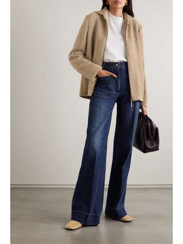 GABRIELA HEARST Parsons alpaca, wool, cashmere and silk-blend bouclé hoodie