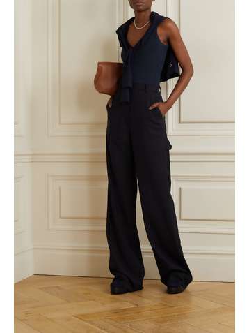GABRIELA HEARST Nevin pointelle-knit cashmere and silk-blend tank