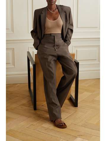 GABRIELA HEARST Nevin pointelle-knit cashmere and silk-blend tank