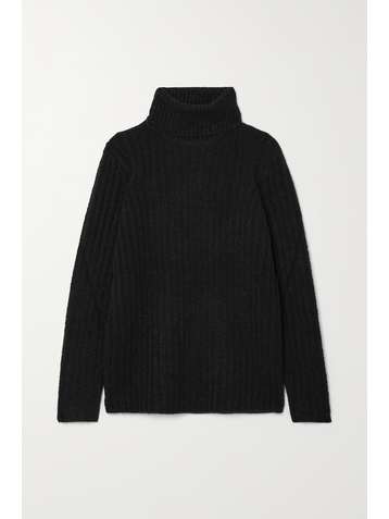 GABRIELA HEARST Holden Rollkragenpullover aus geripptem Bouclé aus einer Kaschmir-Seidenmischung