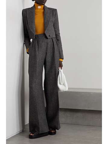 ETRO Embroidered ribbed wool turtleneck sweater