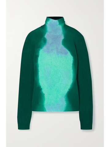 MARNI Tie-dyed wool turtleneck sweater