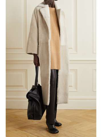 REMAIN BIRGER CHRISTENSEN Isabella belted shearling coat
