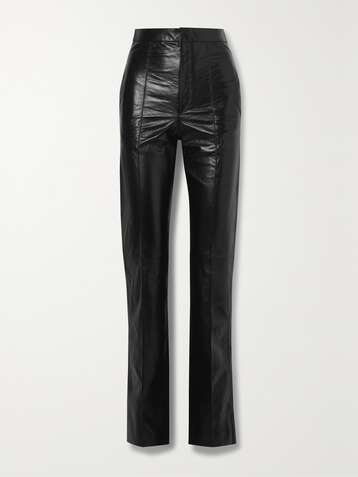 ISABEL MARANT Bilirokia leather straight-leg pants