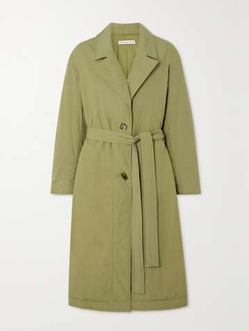 REJINA PYO + NET SUSTAIN Agnes belted padded organic cotton coat
