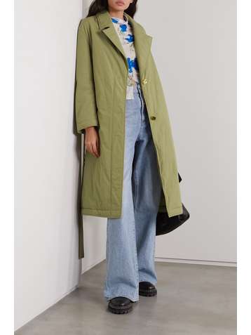 REJINA PYO + NET SUSTAIN Agnes belted padded organic cotton coat