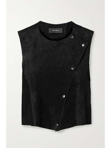 ISABEL MARANT Cassy suede top