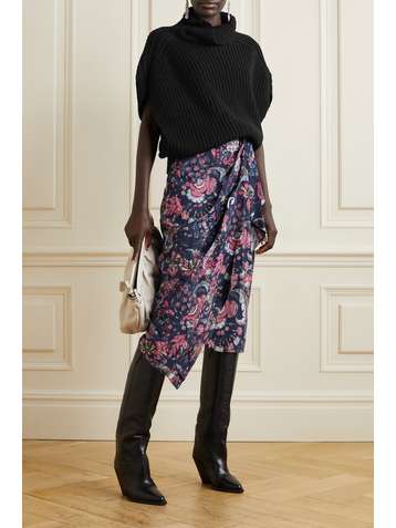 ISABEL MARANT Ivyna oversized wool-blend turtleneck sweater