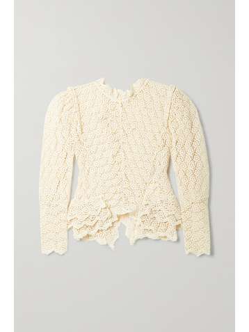 ISABEL MARANT Ginytea cotton guipure lace blouse