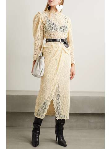 ISABEL MARANT Ginytea cotton guipure lace blouse