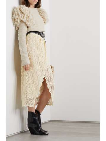 ISABEL MARANT Sully fringed wool-blend sweater
