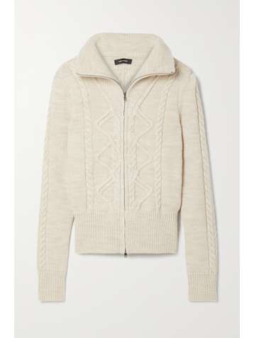 ISABEL MARANT Dixon cable-knit wool-blend cardigan
