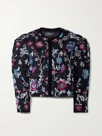 ISABEL MARANT Marjoya embellished velvet jacket