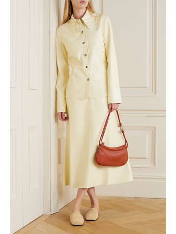 NANUSHKA Chemise en cuir vegan Priya
