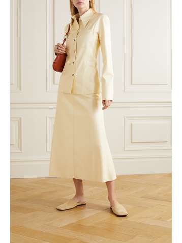 NANUSHKA Jupe midi en cuir vegan Melody
