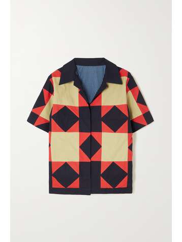 SINDISO KHUMALO + The Vanguard Maya quilted cotton shirt