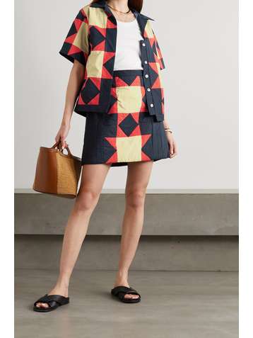 SINDISO KHUMALO + The Vanguard Maya quilted cotton shirt