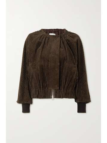 3.1 PHILLIP LIM Veste en velours de coton côtelé à fronces