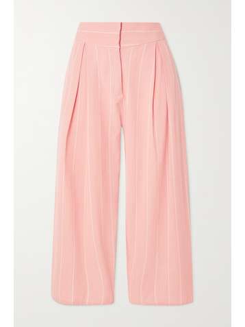 SINDISO KHUMALO Pantalon large en coton à rayures Dolly - The Vanguard