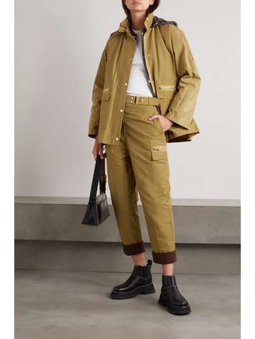 3.1 PHILLIP LIM Parka convertible en faille de coton mélangé et en tissu technique matelassé