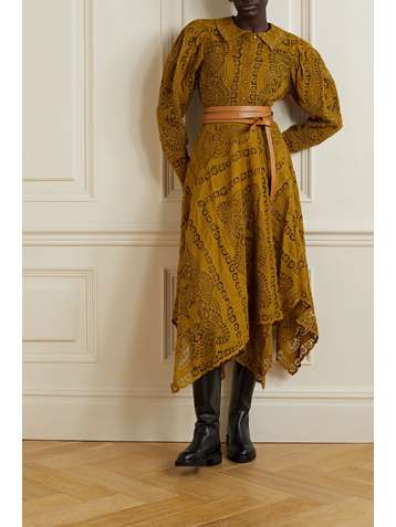 ULLA JOHNSON Anabella Bluse aus Baumwolle mit Lochstickereien