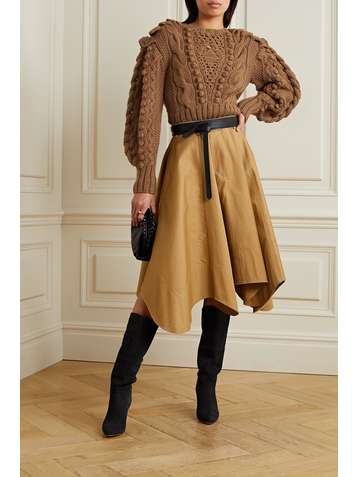 ULLA JOHNSON Verena cable-knit wool sweater