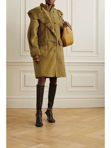 ULLA JOHNSON Alberta hooded shearling coat