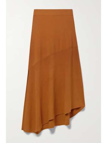 A.L.C. Jasper asymmetrischer Midirock aus Stretch-Strick
