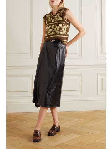 ALEXACHUNG Jacquard-knit tank