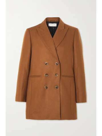 ALEXACHUNG Oversized double-breasted wool-blend felt blazer