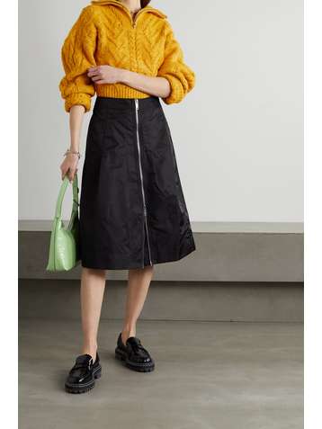 GANNI Mélange cable-knit sweater
