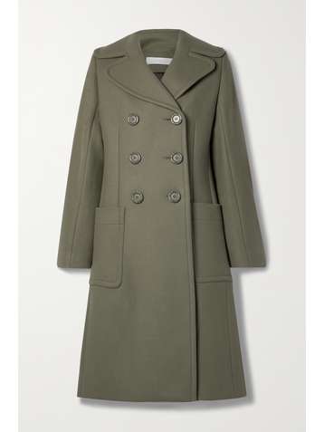 SEE BY CHLOÉ Double-breasted wool-blend twill coat
