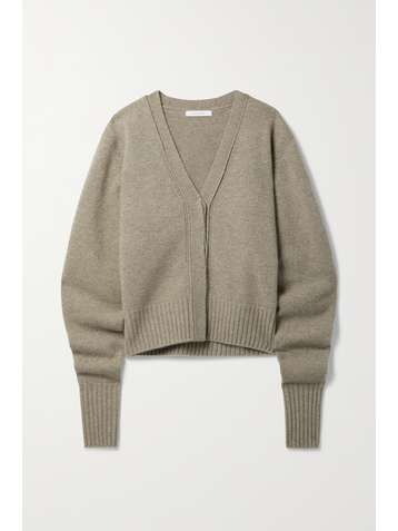 LOW CLASSIC Cardigan en laine et cachemire mélangés