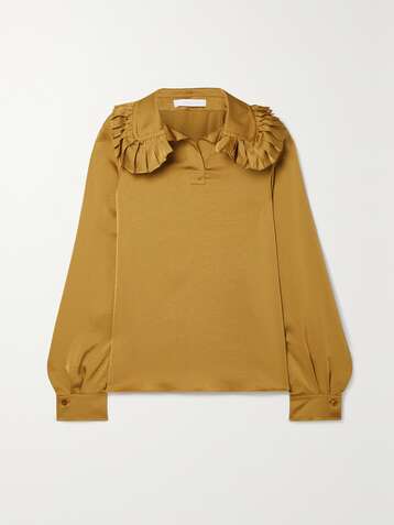 SEE BY CHLOÉ Ruffled satin blouse